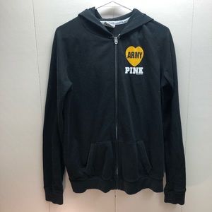 SOLD Army PINK Sequin Hoodie/Zip Up